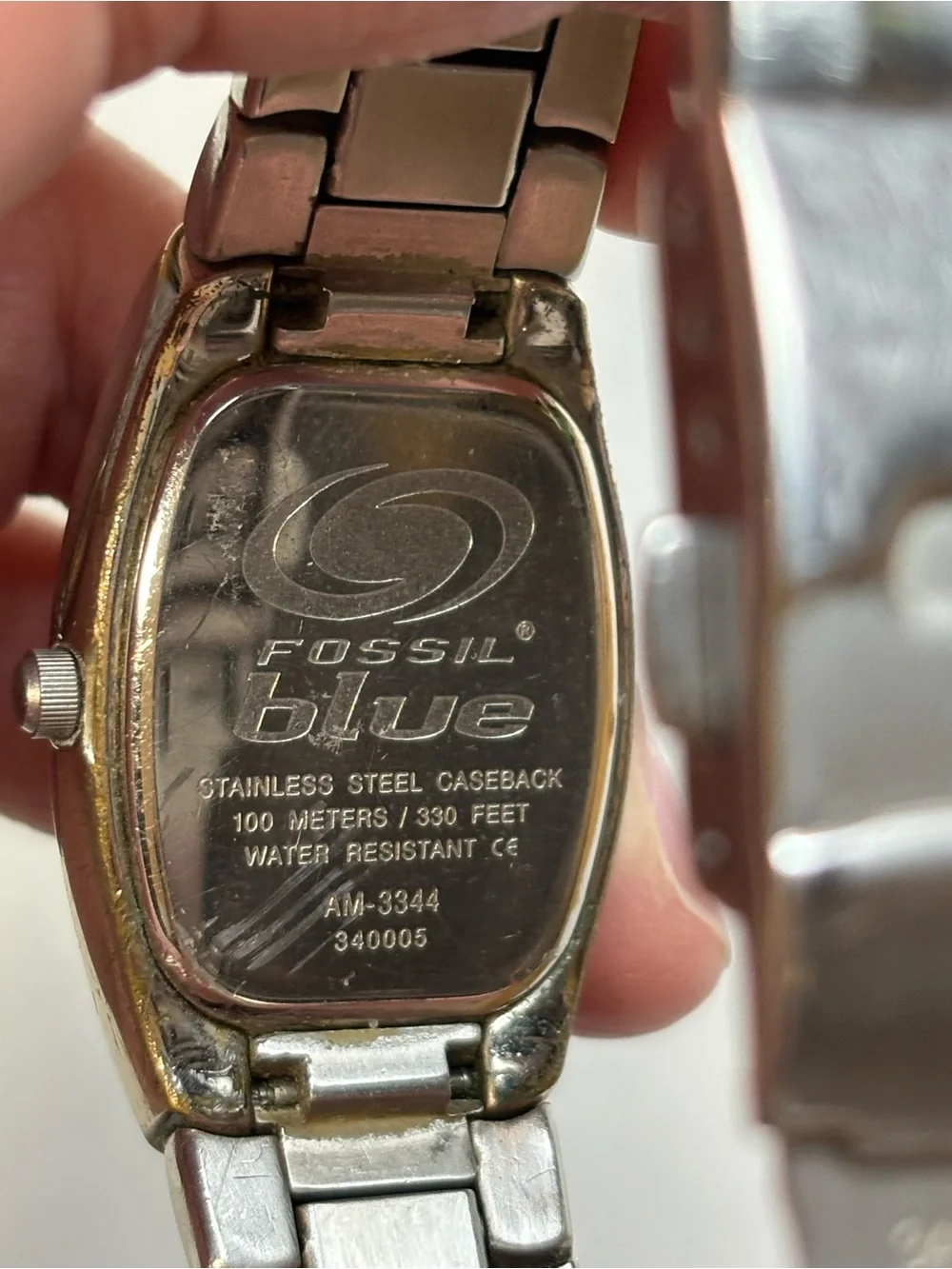Fossil Blue 100‎ meters AM 3344 watch